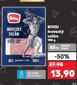 Kaufland Bivoj inovecký salám nabídka