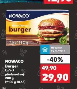 Kaufland Nowaco burger nabídka