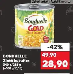 Kaufland Bonduelle zlatá kukuřice nabídka