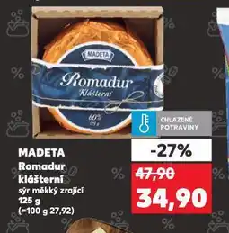 Kaufland Madeta romadur klášterní nabídka