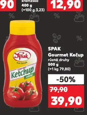 Kaufland Spak gourmet kečup nabídka