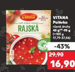 Kaufland Vitana polévka nabídka