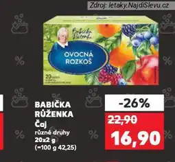 Kaufland Babička růženka čaj nabídka