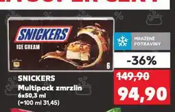 Kaufland Snickers zmrzlina nabídka