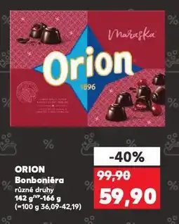 Kaufland Orion bonboniéra nabídka
