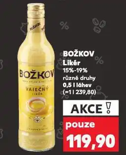 Kaufland Božkov likér nabídka