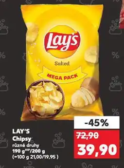 Kaufland Lay's chipsy nabídka