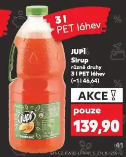 Kaufland Jupí sirup nabídka