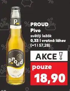 Kaufland Pivo proud nabídka