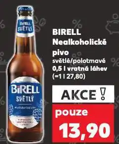 Kaufland Birell nealkoholické pivo nabídka
