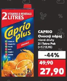 Kaufland Caprio ovocný nápoj nabídka