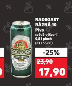 Kaufland Pivo radegast nabídka
