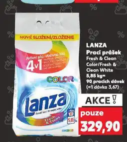 Kaufland Lanza prací prášek nabídka