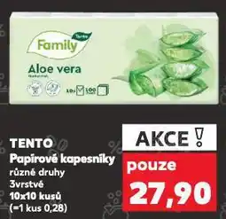 Kaufland Tento papírové kapesníky nabídka