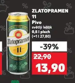 Kaufland Pivo zlatopramen nabídka