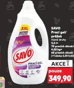 Kaufland Savo prací gel nabídka