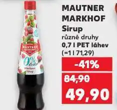 Kaufland Mautner markhof sirup nabídka
