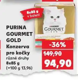 Kaufland Purina gourmet gold konzerva pro kočky nabídka