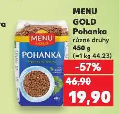 Kaufland Menu gold pohanka nabídka