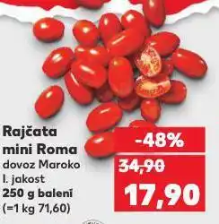 Kaufland Rajčata mini roma nabídka