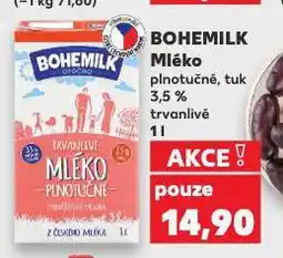 Kaufland Bohemilk mléko nabídka