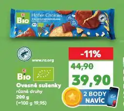 Kaufland Bio ovesné sušenky nabídka