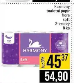 Jip Harmony toaletní papír flora soft 3-vrstvý 8 ks nabídka