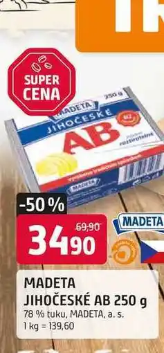 Trefa MADETA JIHOČESKÉ AB 250 g 78 % tuku nabídka