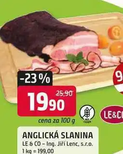 Trefa Le & Co Anglická slanina 100g nabídka