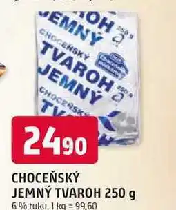 Trefa CHOCEŇSKÝ JEMNÝ TVAROH 250 g 6% tuku nabídka