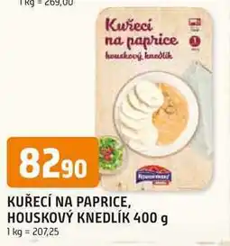 Trefa KUŘECÍ NA PAPRICE, HOUSKOVÝ KNEDLÍK 400 g nabídka