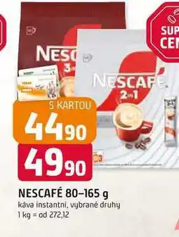 Trefa NESCAFÉ 80-165 g káva instantní, vybrané druhy nabídka