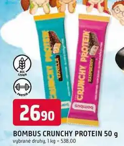 Trefa BOMBUS CRUNCHY PROTEIN 50 g nabídka