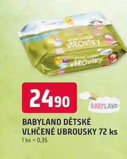 Trefa BABYLAND VLHČENÉ UBROUSKY 72 ks nabídka