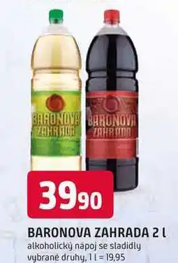 Trefa BARONOVA ZAHRADA 2l alkoholický nápoj se sladidly nabídka