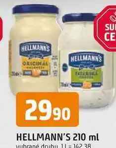 Trefa Hellmann's tatarská omáčka, majonéza 210ml, vybrané druhy nabídka