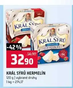 Terno KRÁL SÝRŮ HERMELÍN 120 g vybrané druhy nabídka
