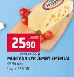 Terno MONTANA SÝR JEMNÝ EMENTÁL 45% tuku 100g nabídka