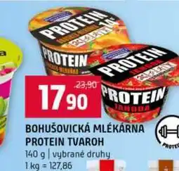 Terno BOHUŠOVICKÁ MLÉKÁRNA PROTEIN TVAROH 140 g vybrané druhy nabídka
