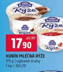 Terno KUNIN MLÉČNÁ RÝŽE 175 g vybrané druhy nabídka