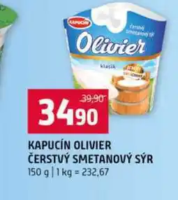 Terno KAPUCÍN OLIVIER ČERSTVÝ SMETANOVÝ SÝR 150 g nabídka