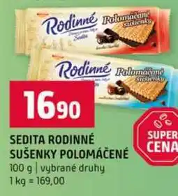 Terno SEDITA RODINNÉ SUŠENKY POLOMÁČENÉ 100 g vybrané druhy nabídka