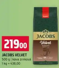 Terno JACOBS VELVET 500 g káva zrnková nabídka