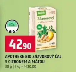 Terno APOTHEKE BIO ZÁZVOROVÝ ČAJ S CITRONEM A MÁTOU 30 g nabídka