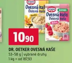 Terno DR. OETKER OVESNÁ KAŠE 53-58 g vybrané druhy nabídka