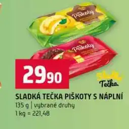 Terno SLADKÁ TEČKA PIŠKOTY S NÁPLNÍ 135 g vybrané druhy nabídka