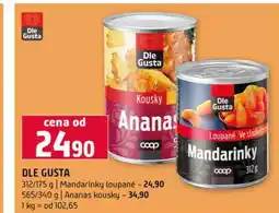 Terno DLE GUSTA 312/175 g Mandarinky loupané Ananas kousky nabídka