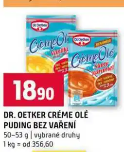 Terno DR. OETKER CRÉME OLÉ PUDING BEZ VAŘENÍ 50-53 g vybrané druhy nabídka