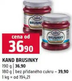 Terno KAND BRUSINKY 190 g 180 g bez přidaného cukru nabídka