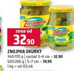 Terno ZNOJMIA OKURKY 340/170 g 3-6 cm 520/260 g 5-7 cm nabídka